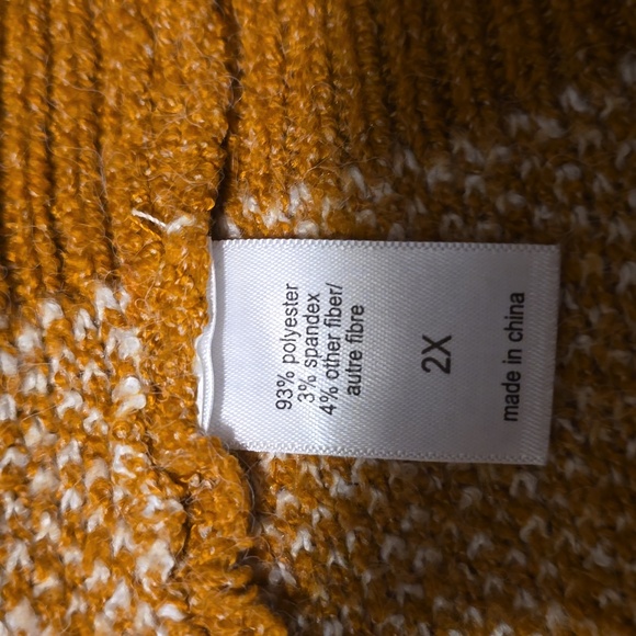Maurices Faire Isle Leaf Mock Neck Sweater - Picture 5 of 6
